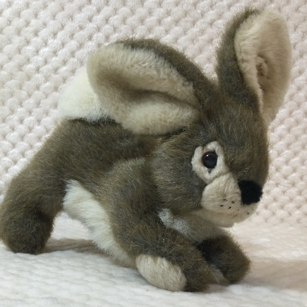 Kamik Realistic Riley Plush Bunny Rabbit Stuffed Animal Toy